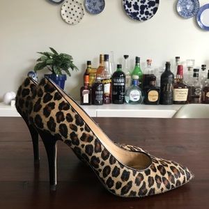 Kate Spade leopard & patent pumps